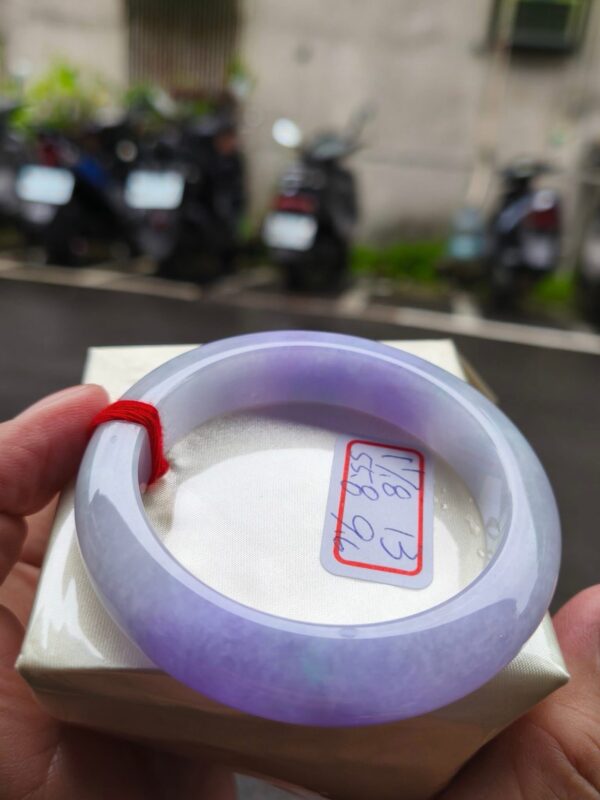 天然緬甸玉A貨｜芙蓉種濃紫羅蘭｜正圈厚庄手鐲