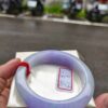 天然緬甸玉A貨｜芙蓉種濃紫羅蘭｜正圈厚庄手鐲