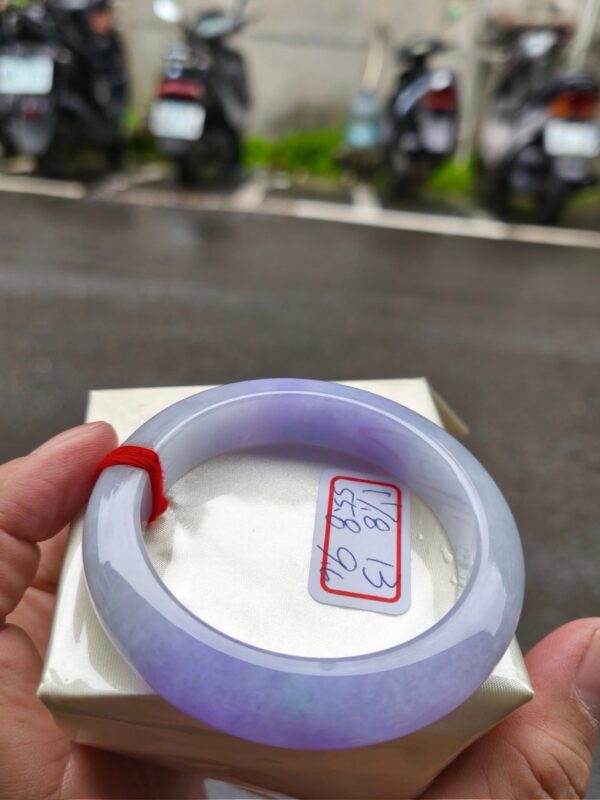 天然緬甸玉A貨｜芙蓉種濃紫羅蘭｜正圈厚庄手鐲