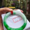 天然緬甸玉A貨｜冰透飄辣陽綠｜正圈厚庄手鐲