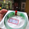 天然緬甸玉A貨｜冰種飄陽綠｜正圈厚庄手鐲