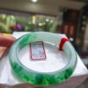 天然緬甸玉A貨｜冰種飄陽綠｜正圈厚庄手鐲
