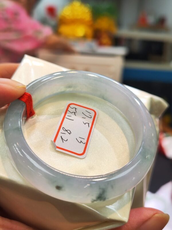 天然緬甸玉A貨｜冰玻種淡紫羅蘭手鐲