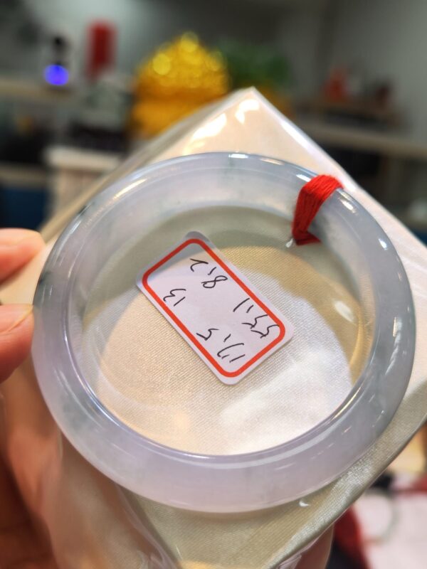 天然緬甸玉A貨｜冰玻種淡紫羅蘭手鐲