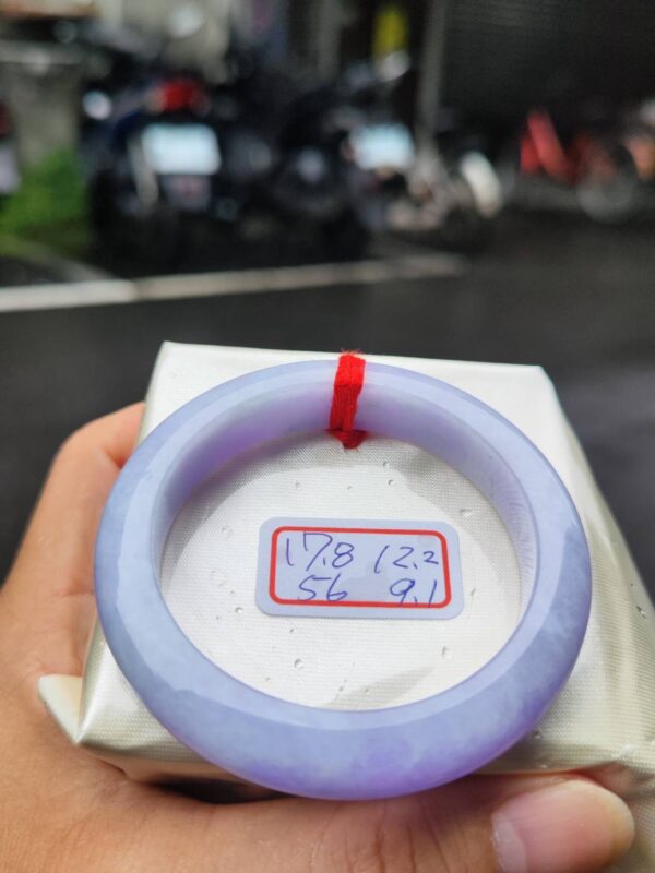 天然緬甸玉A貨・紫羅蘭超級厚庄手鐲