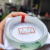 天然緬甸玉A貨 ｜放光玻璃種飄綠花手鐲