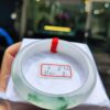 天然緬甸玉A貨 ｜放光玻璃種飄綠花手鐲