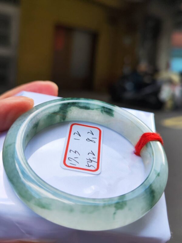 天然緬甸A貨冰玻種正圈厚庄手鐲