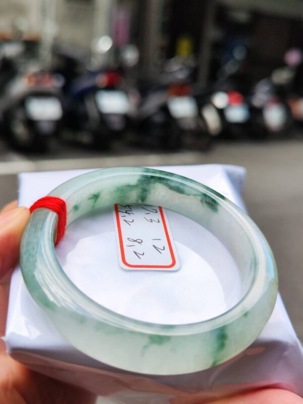天然緬甸A貨冰玻種正圈厚庄手鐲