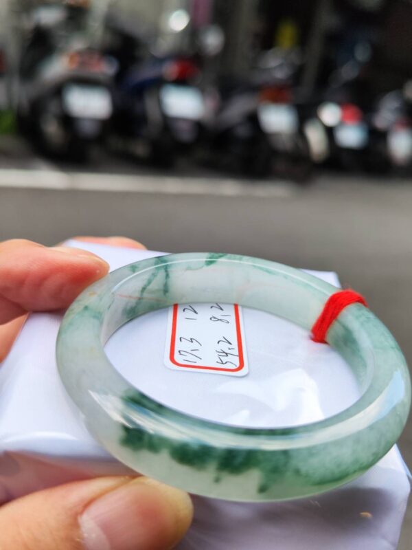 天然緬甸A貨冰玻種正圈厚庄手鐲