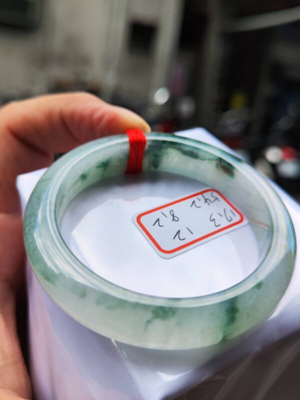 天然緬甸A貨冰玻種正圈厚庄手鐲