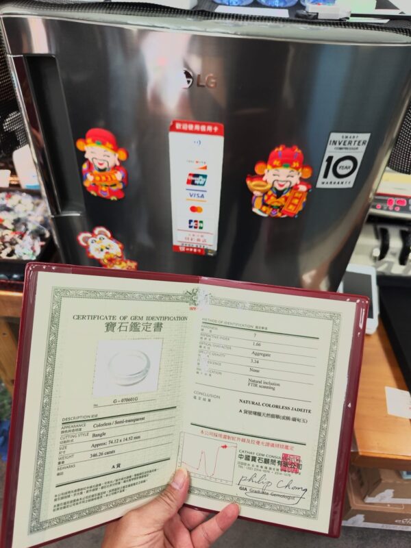 木拿放光玻璃種‧頂級厚庄正圈手鐲