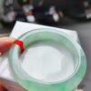 天然緬甸玉A貨《冰種》飄陽綠厚庄手鐲