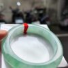 天然緬甸玉A貨《冰種》飄陽綠厚庄手鐲