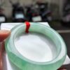 天然緬甸玉A貨《冰種》飄陽綠厚庄手鐲