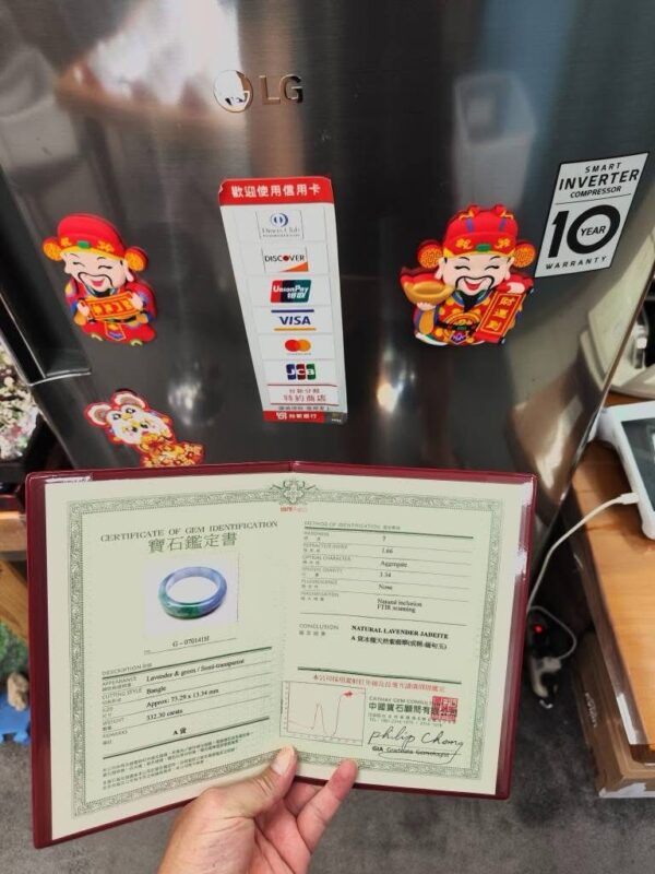天然緬甸玉A貨《冰種春彩》正圈厚庄手鐲