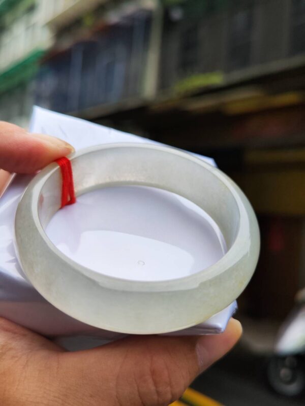 天然緬甸玉A貨｜放光玻璃種正圈寬版手鐲