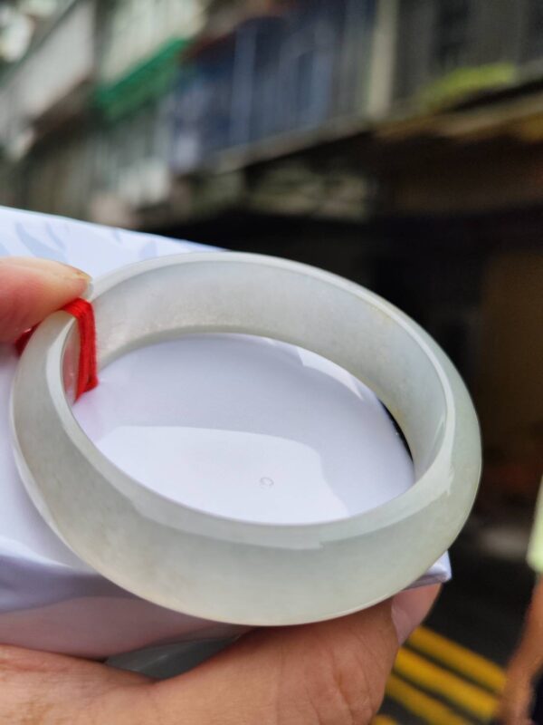 天然緬甸玉A貨｜放光玻璃種正圈寬版手鐲