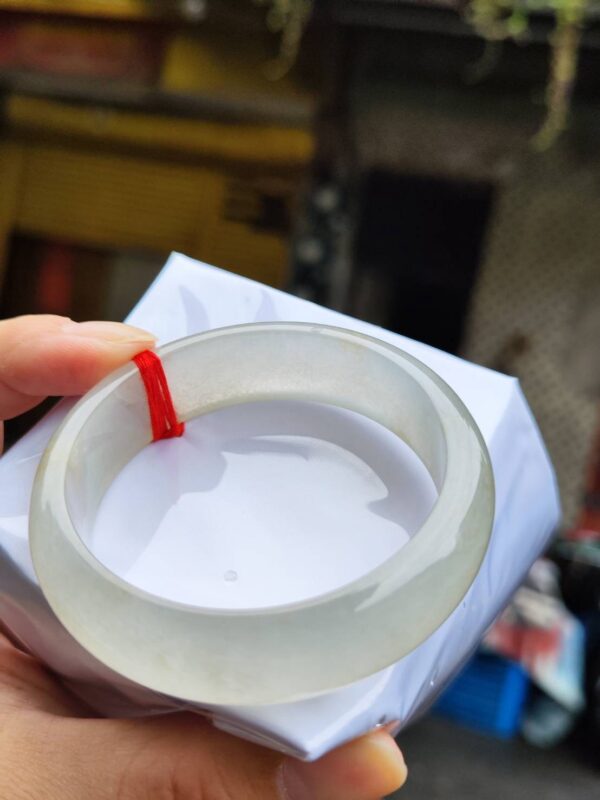 天然緬甸玉A貨｜放光玻璃種正圈寬版手鐲