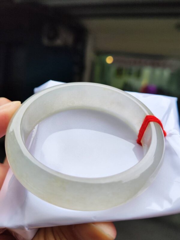 天然緬甸玉A貨｜放光玻璃種正圈寬版手鐲