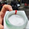 天然緬甸玉 A 貨｜冰種飄陽綠正圈厚庄手鐲