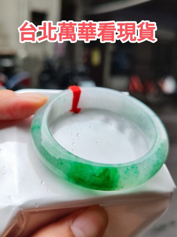天然緬甸玉 A 貨｜飄陽綠正圈厚庄手鐲
