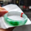 天然緬甸玉 A 貨｜飄陽綠正圈厚庄手鐲