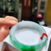 天然緬甸玉 A 貨｜飄陽綠正圈厚庄手鐲