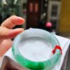 天然緬甸玉 A 貨｜飄陽綠正圈厚庄手鐲