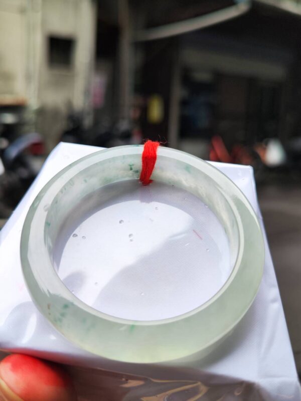 天然緬甸玉 A 貨｜放光玻璃種正圈厚庄手鐲