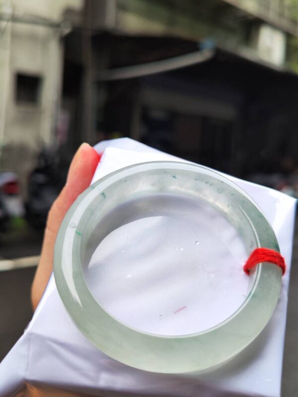 天然緬甸玉 A 貨｜放光玻璃種正圈厚庄手鐲