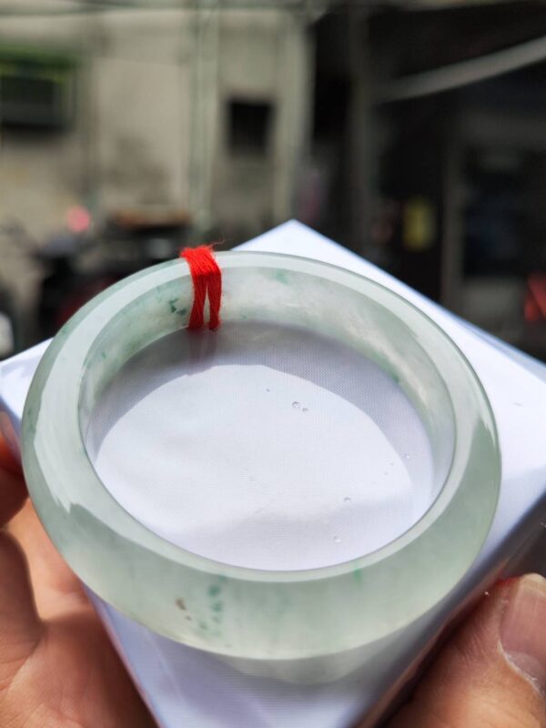 天然緬甸玉 A 貨｜放光玻璃種正圈厚庄手鐲