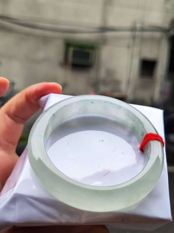 天然緬甸玉 A 貨｜放光玻璃種正圈厚庄手鐲