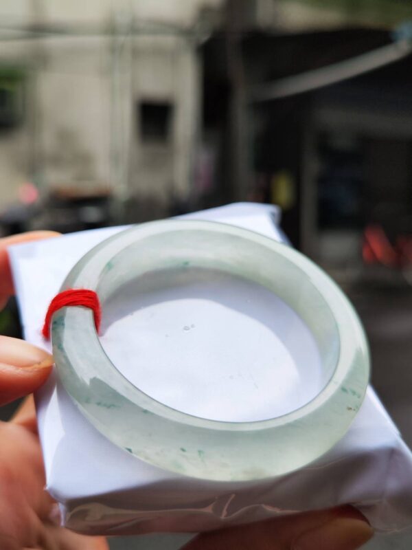 天然緬甸玉 A 貨｜放光玻璃種正圈厚庄手鐲
