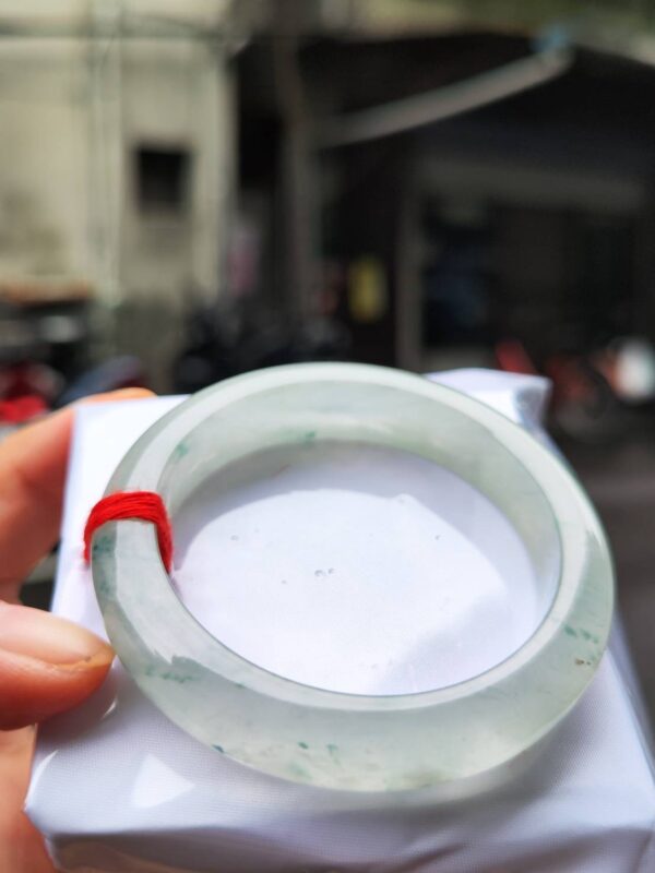 天然緬甸玉 A 貨｜放光玻璃種正圈厚庄手鐲