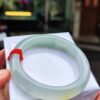 天然緬甸玉A貨 放光玻璃種飄蜜黃正圈厚庄手鐲