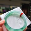 天然緬甸玉 A 貨｜冰種飄陽綠正圈厚庄手鐲