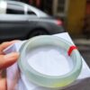 天然緬甸玉A貨｜放光玻璃種 飄蜜黃正圈厚庄手鐲