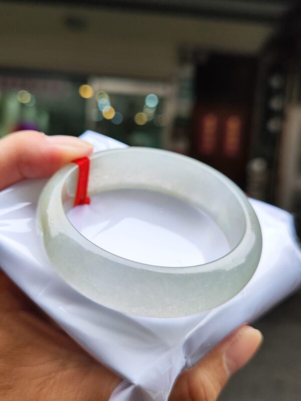 天然緬甸玉A貨 放光玻璃種正圈寬版手鐲