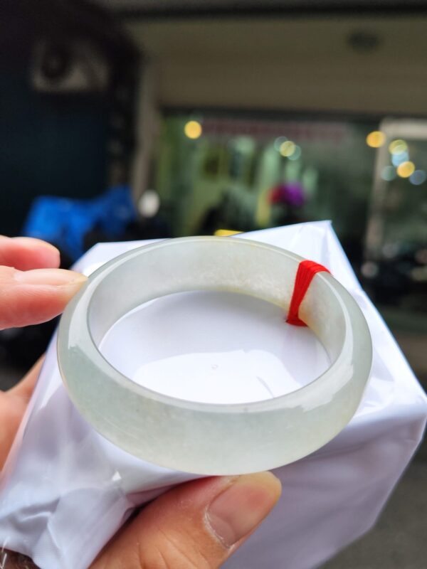 天然緬甸玉A貨 放光玻璃種正圈寬版手鐲