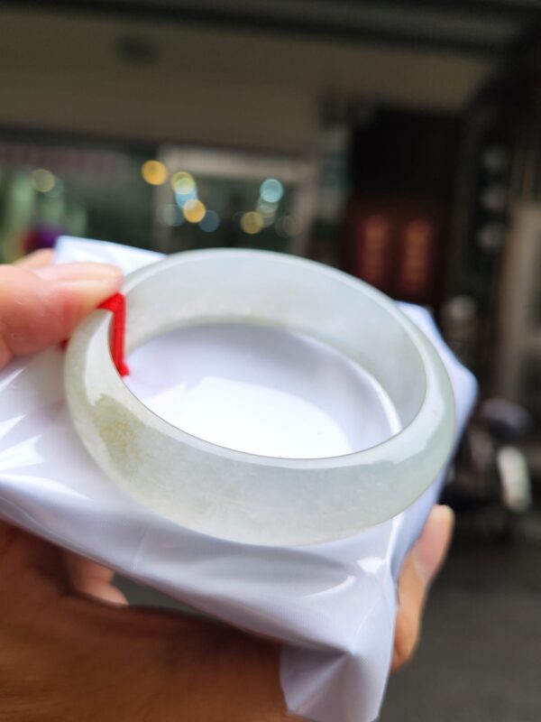 天然緬甸玉A貨 放光玻璃種正圈寬版手鐲