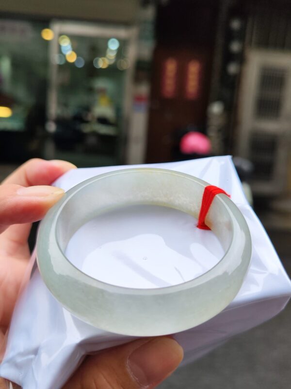天然緬甸玉A貨 放光玻璃種正圈寬版手鐲