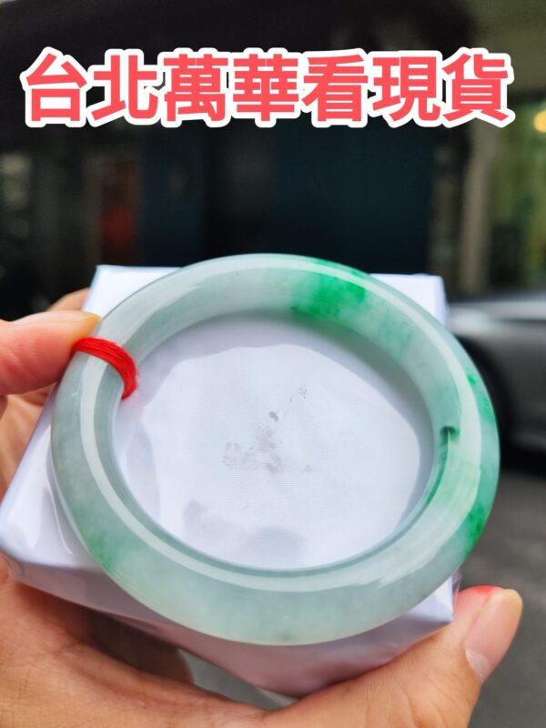 天然緬甸玉A貨｜飄陽綠 正圈圓骨胖胖鐲