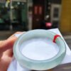 天然緬甸玉A貨｜放光玻璃種飄蜜黃厚庄正圈手鐲