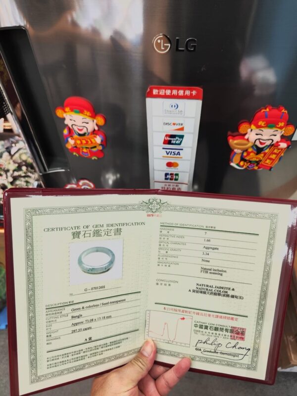 天然緬甸玉A貨｜放光玻璃種飄花厚庄正圈手鐲