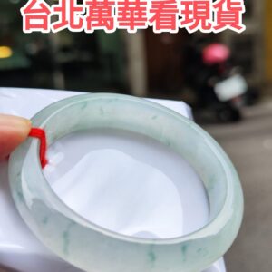 天然緬甸玉A貨｜放光玻璃種飄花厚庄正圈手鐲