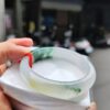 天然緬甸玉A貨｜木拿三彩放光玻璃種厚庄正圈手鐲