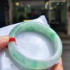天然緬甸玉A貨｜冰透飄陽綠正圈手鐲