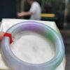 天然緬甸玉A貨｜濃紫羅蘭春彩 正圈厚庄手鐲