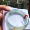 天然緬甸玉A貨｜放光玻璃種 飄花正圈手鐲
